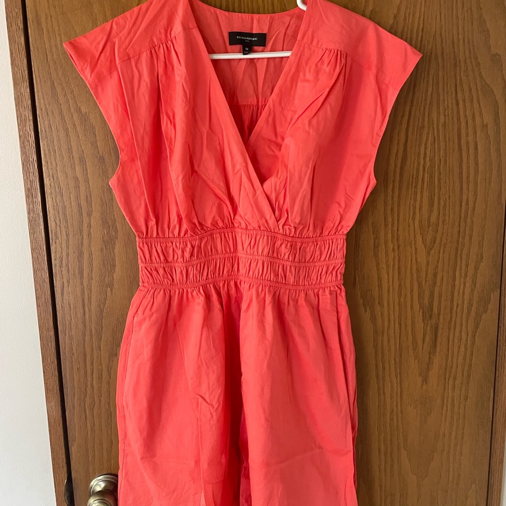 Banana Republic Factory Coral Mini Dress